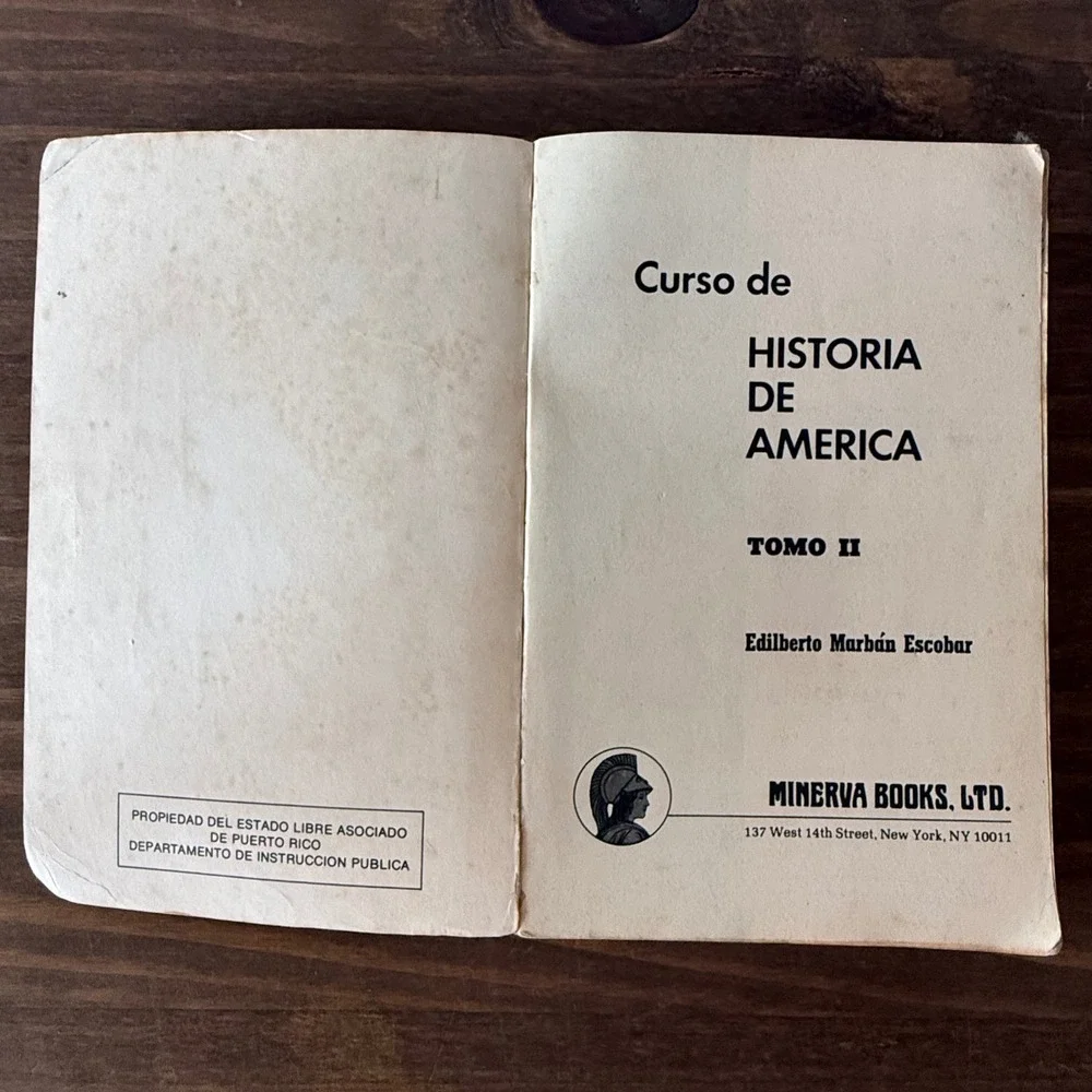 Vintage 1966 Curso de Historia de America Tomo II Edilberto Marban Spanish Book